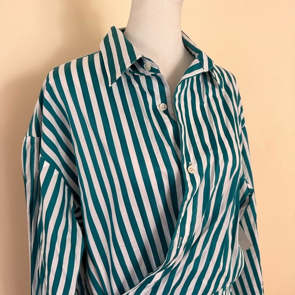 Monse
Striped Wrapped Mini Shirtdress - Picture 6 of 14